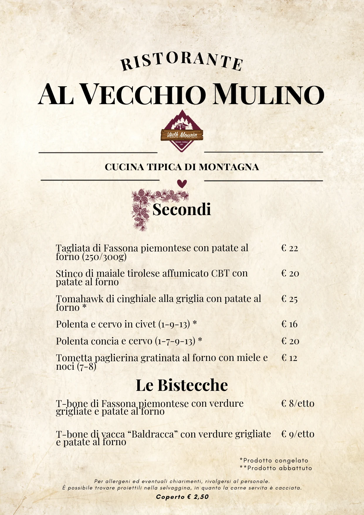 Menu secondi e bistecche, pagina 3 di 4